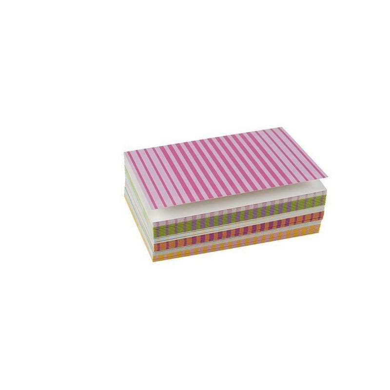 Best Paper Greetings 48 Pack Blank All Occasion Greeting Cards with Envelopes Bulk Boxed Set, 6 Striped Colors 4x6 in