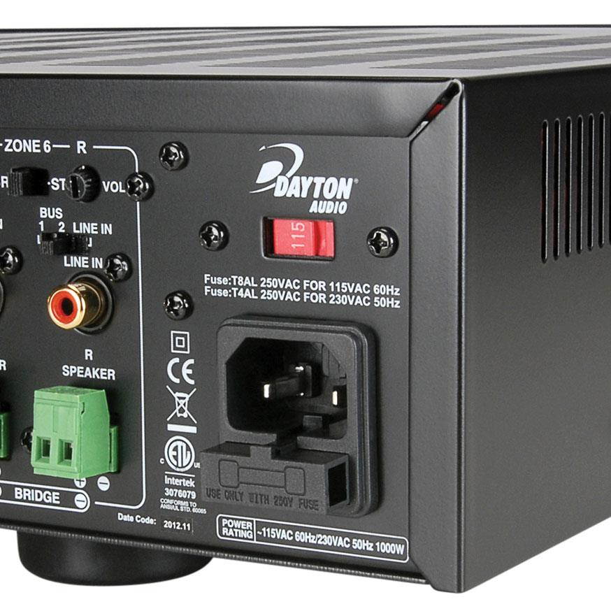 Dayton Audio MA1240a Multi-Zone 12 Channel Amplifier 300-815