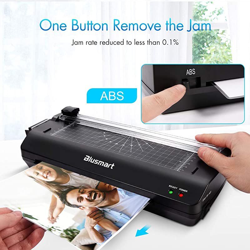 5 in 1  Laminator Set A4 Trimmer Corner Rounder 20 Laminating Pouches Photo Frames Black