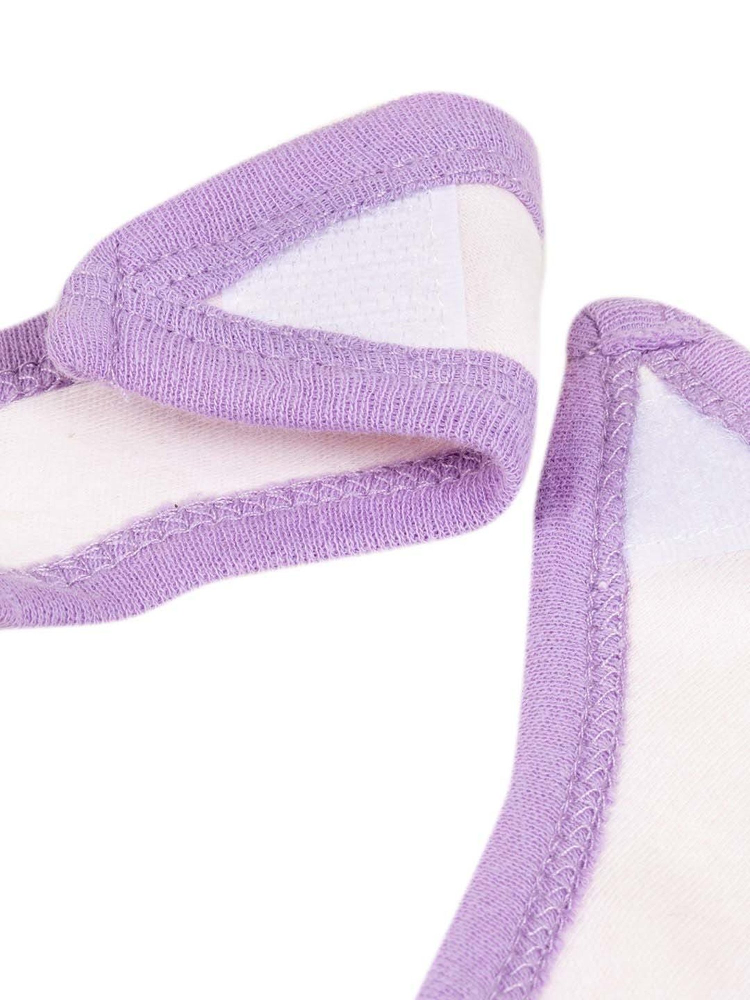 Baby Moo Kids Purple & White Cotton Printed Bodysuit Set