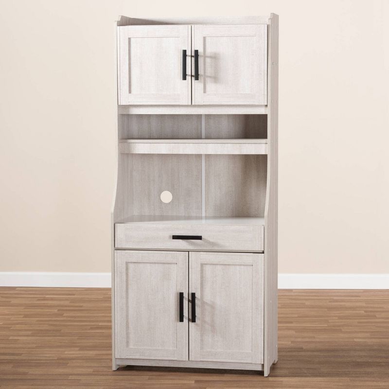 Wood 2 Door Storage Cabinet in White-Pemberly Row