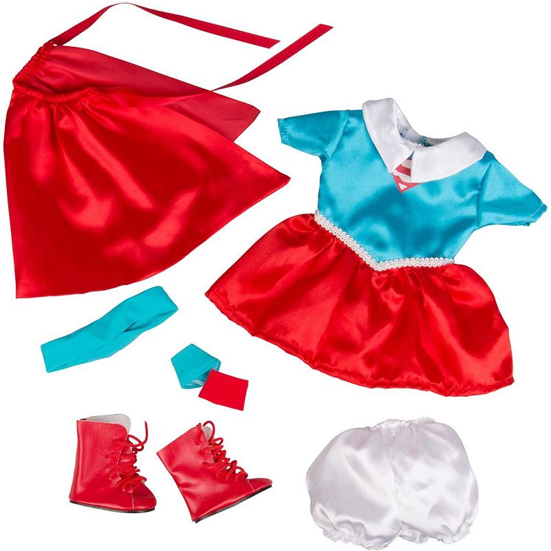 Dress Along Dolly Superwoman Outfit for American Girl Doll