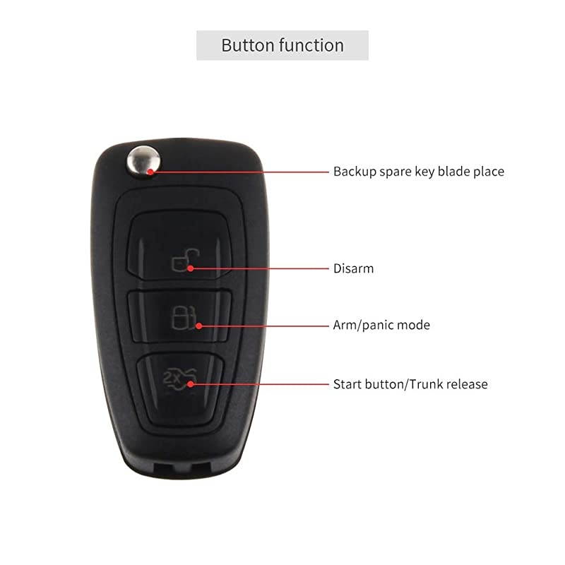 EC002-FO Hopping Code Intelligent PKE RFID car Alarm System Push Engine Start Stop Button auto Lock Unlock car Door Remote Engine Starter Touch Password Entry
