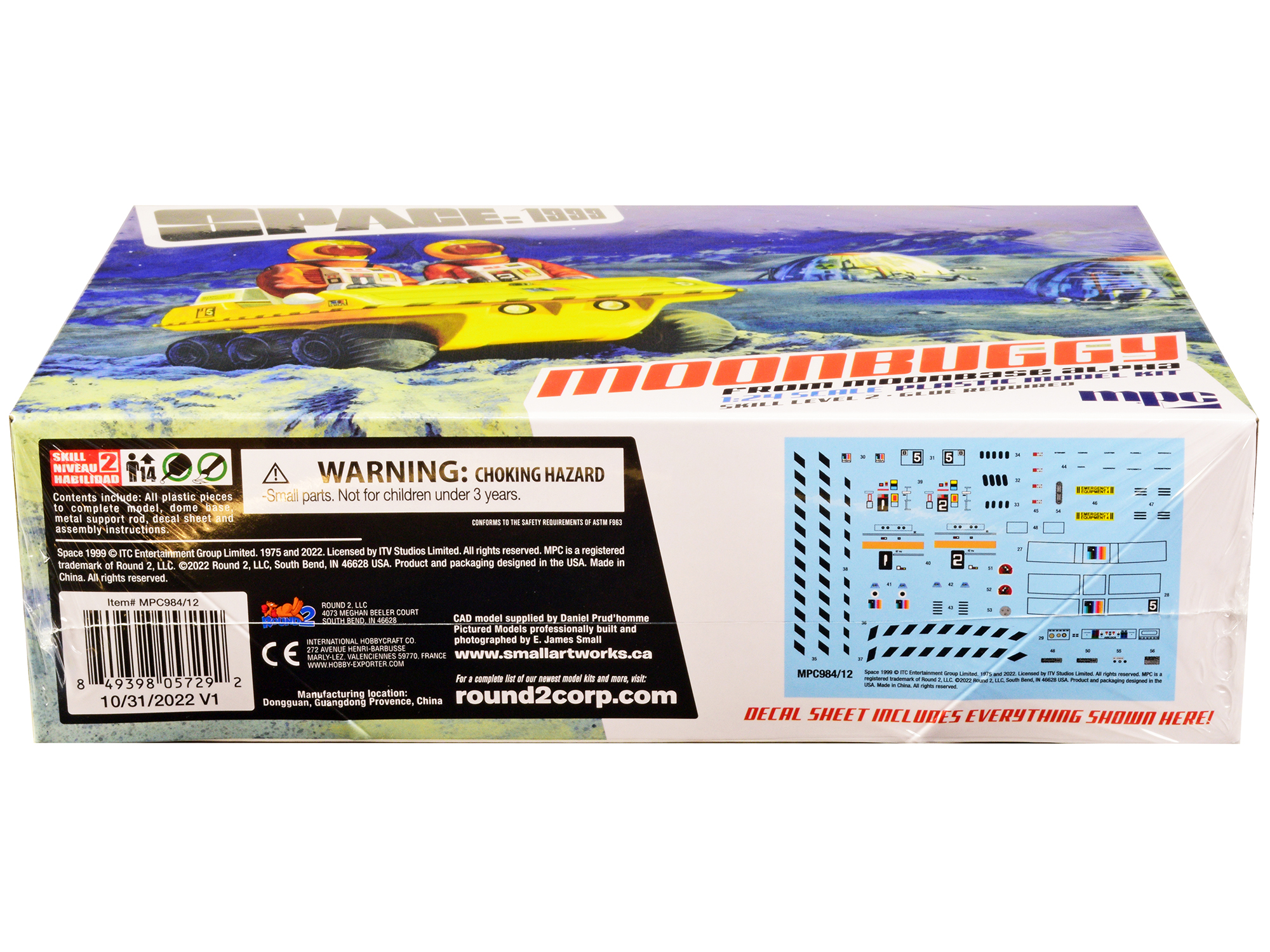 Skill 2 Model Kit Hawk Mark IX Space Fighter "Space: 1999" (1975-1977) TV Show 1/48 Scale Model by MPC