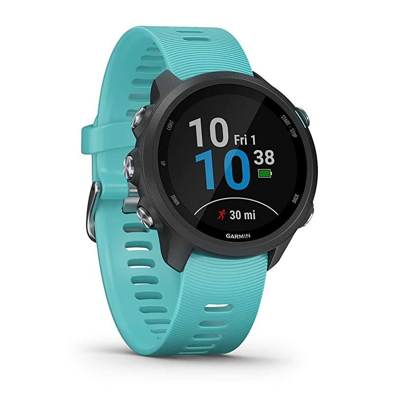 Garmin Forerunner 245 (Berry) Power Bundle | +HD Screen Protectors &  Portable Charger | Advanced Analytics, Heart Rate | Running GPS Watch | 010-02120-01