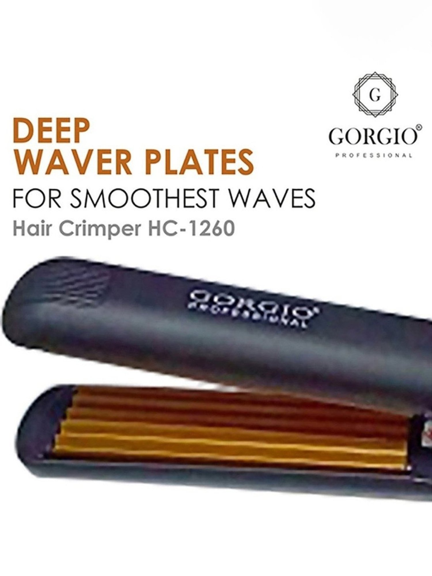 Gorgio Professional HC1260 Hair Crimper (Black)
