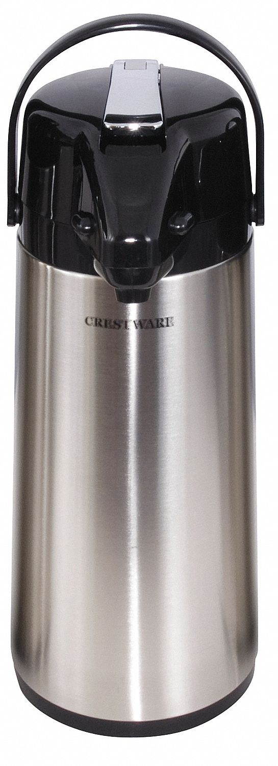 CRESTWARE APL25G Leaver Airpot,Glass Lined,2.5 Liter