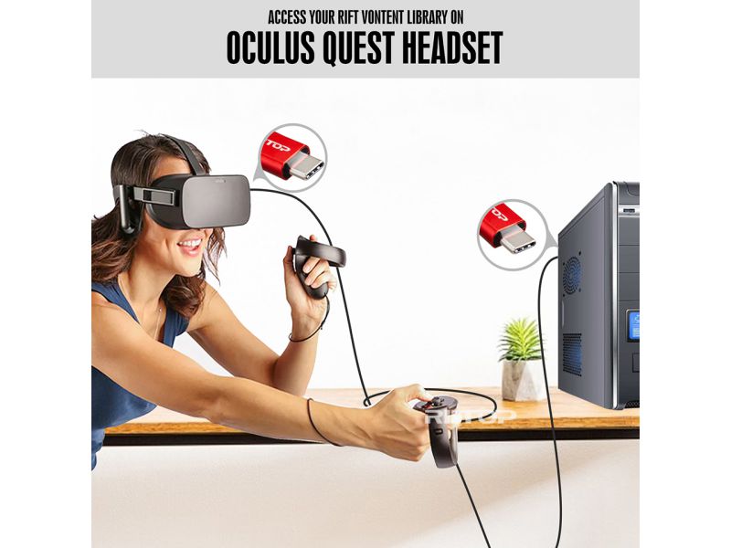 USB C to USB C Fast Charging Cable 15Ft, RIITOP USB 3.1 Gen 2 10Gbps Type C Cable with E-Marker Chipset, PD Charging 96W(20V 5A),Compatible with Gaming Box, Digital Camera, Oculus Quest 2 Link