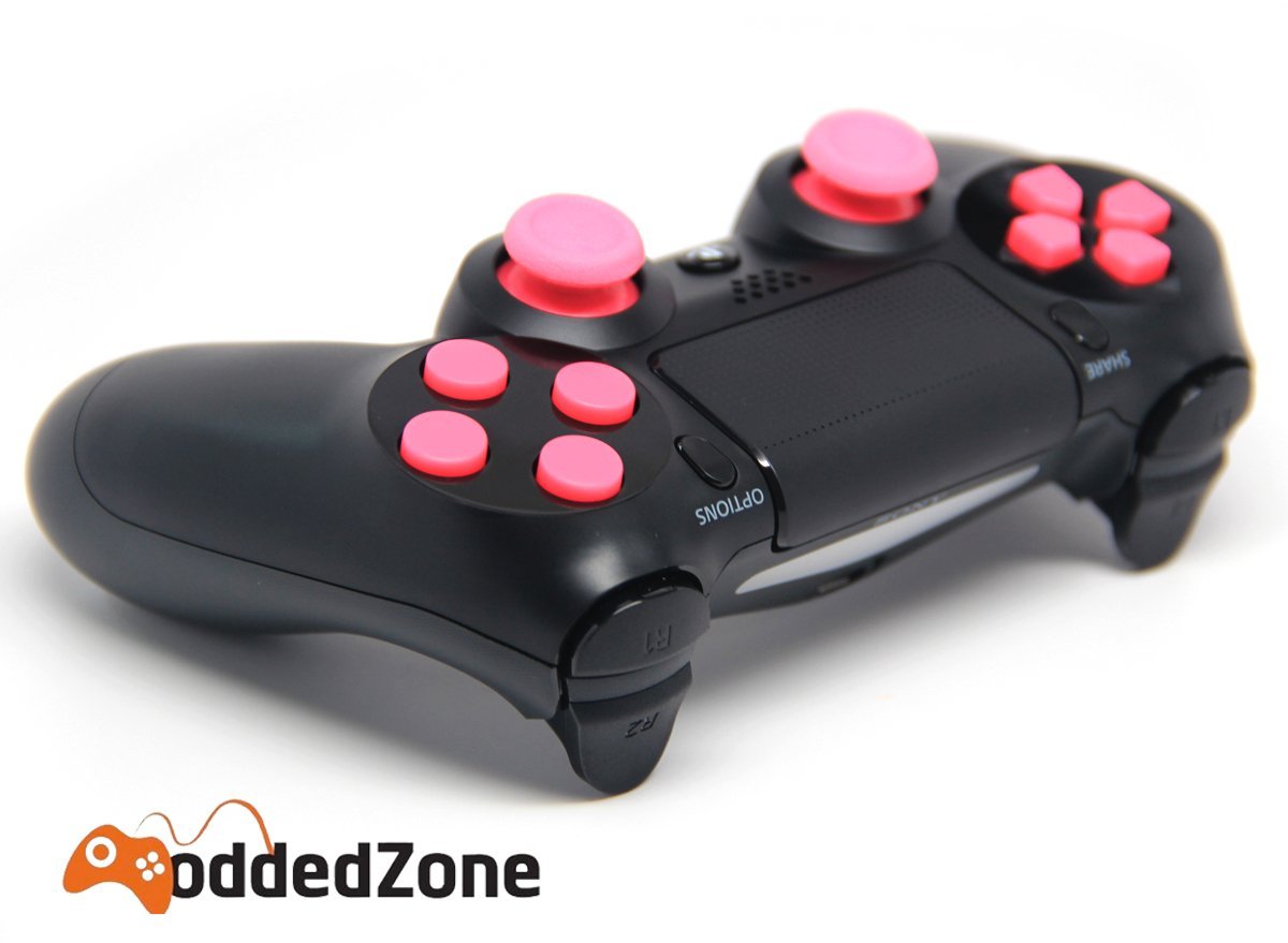 Black/Pink Ps4 Rapid Fire Custom Modded Controller