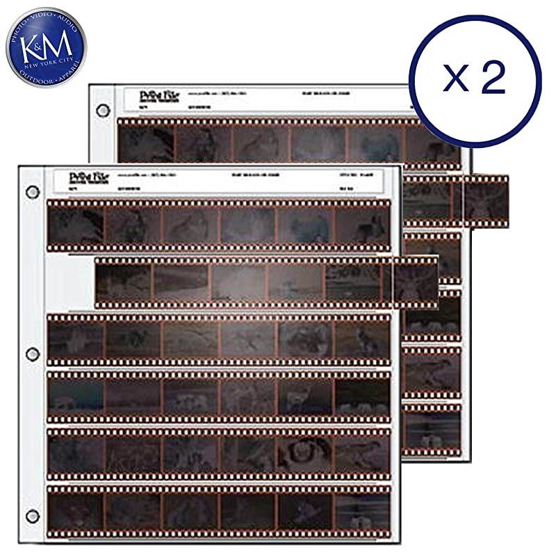 35mm Size Archival Storage Pages for Negatives | 6Strips of 6Frames 25 Pack x 2