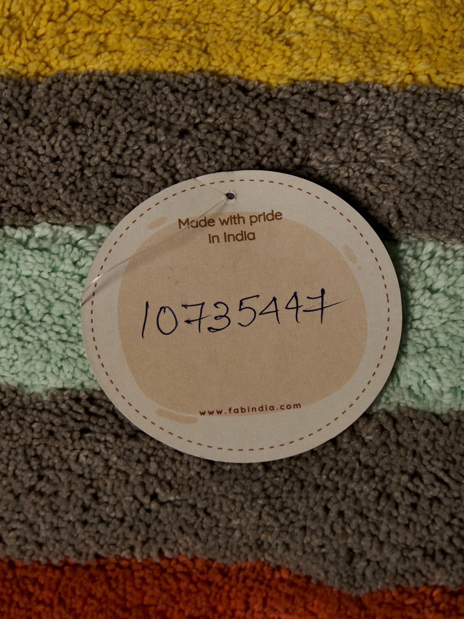 Fabindia Home Skyline Woven Multicolor Cotton Tufted Dhurrie