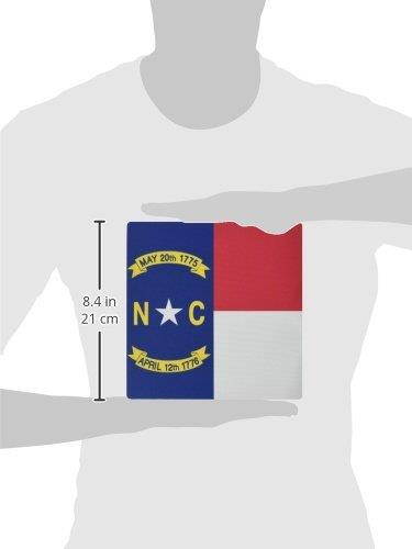 3dRose LLC 8 x 8 x 0.25 Inches Mouse Pad, Flag of North Carolina Nc Us American United State of America USA Red White Blue Great Seal (mp_158396_1)