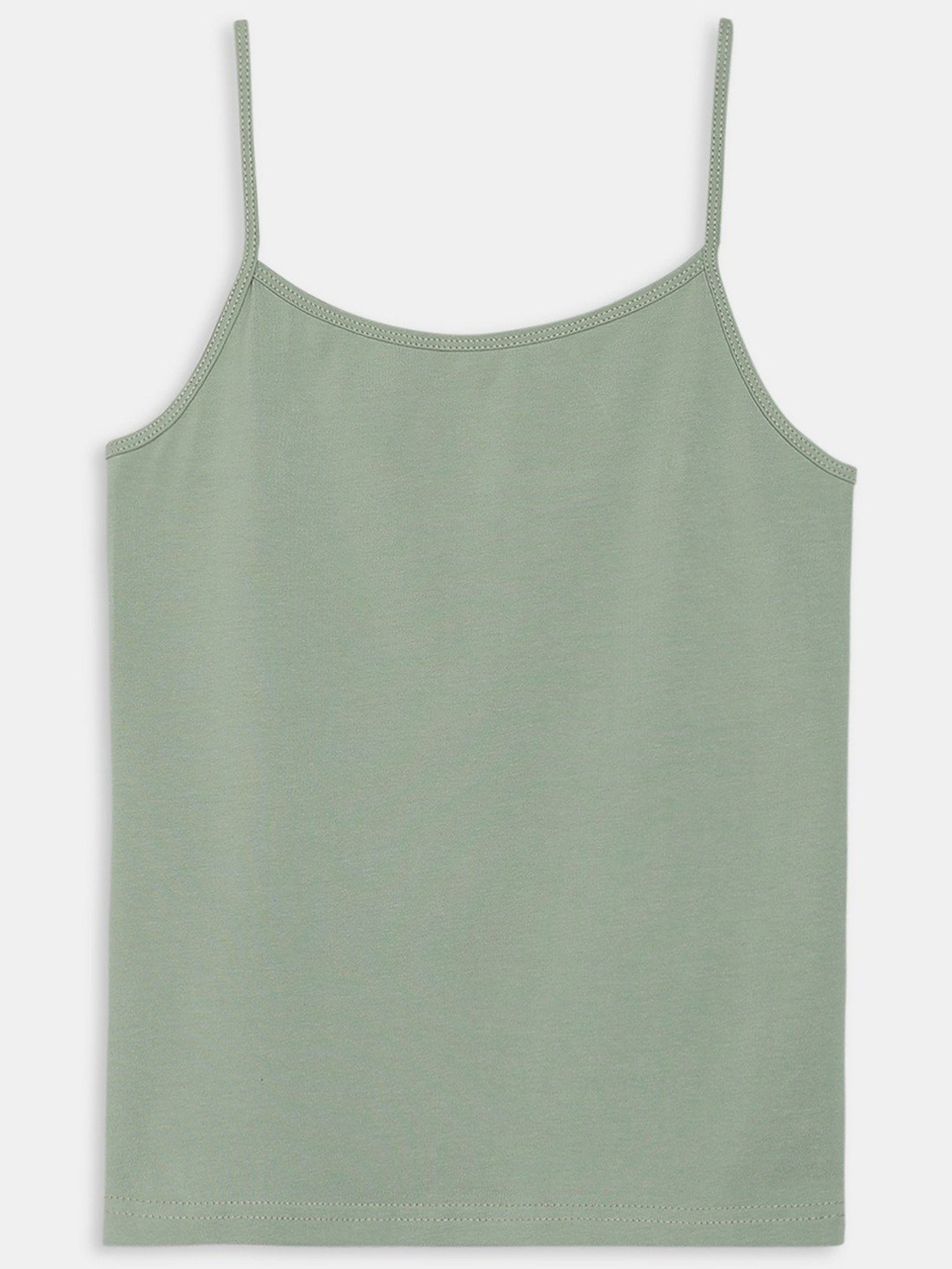 Sillysally Kids White & Grey Regular Fit Camisole