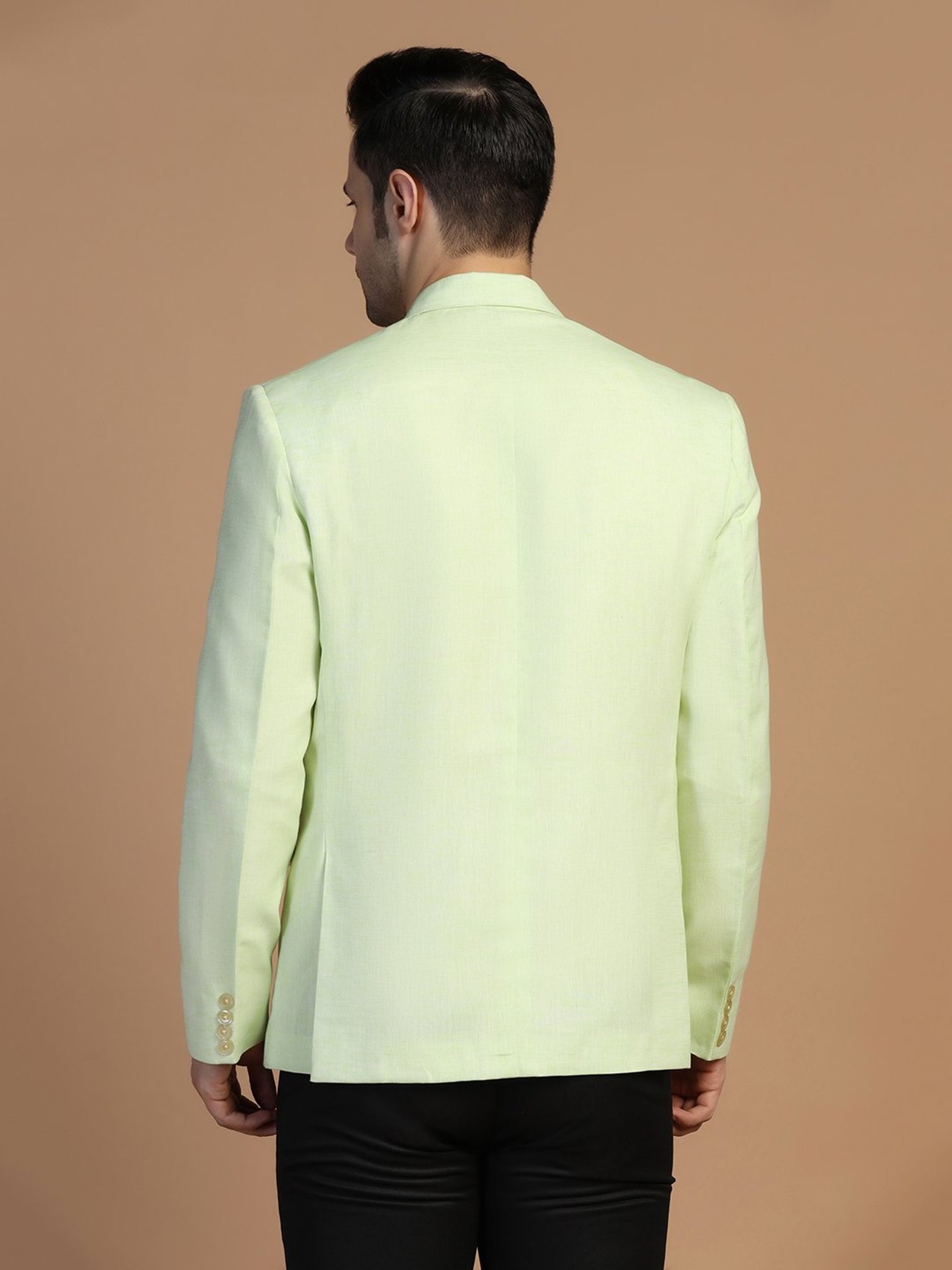 Arrow Sports Green Regular Fit Texture Waistcoat