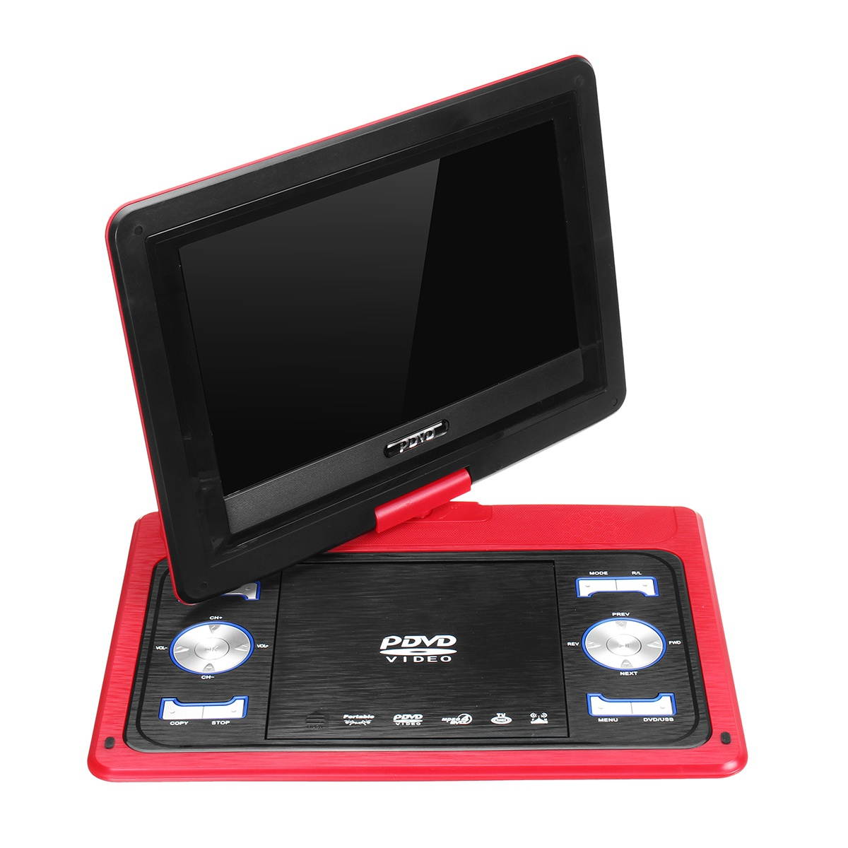 13.8 Inch Portable Car DVD Player EVD TV Game Remote Remote Control Screen with Gamepad Black
