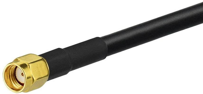 Eightwood RP-SMA Male to N Male WiFi Router Antenna Extension Cable Coax RG58 20 feet