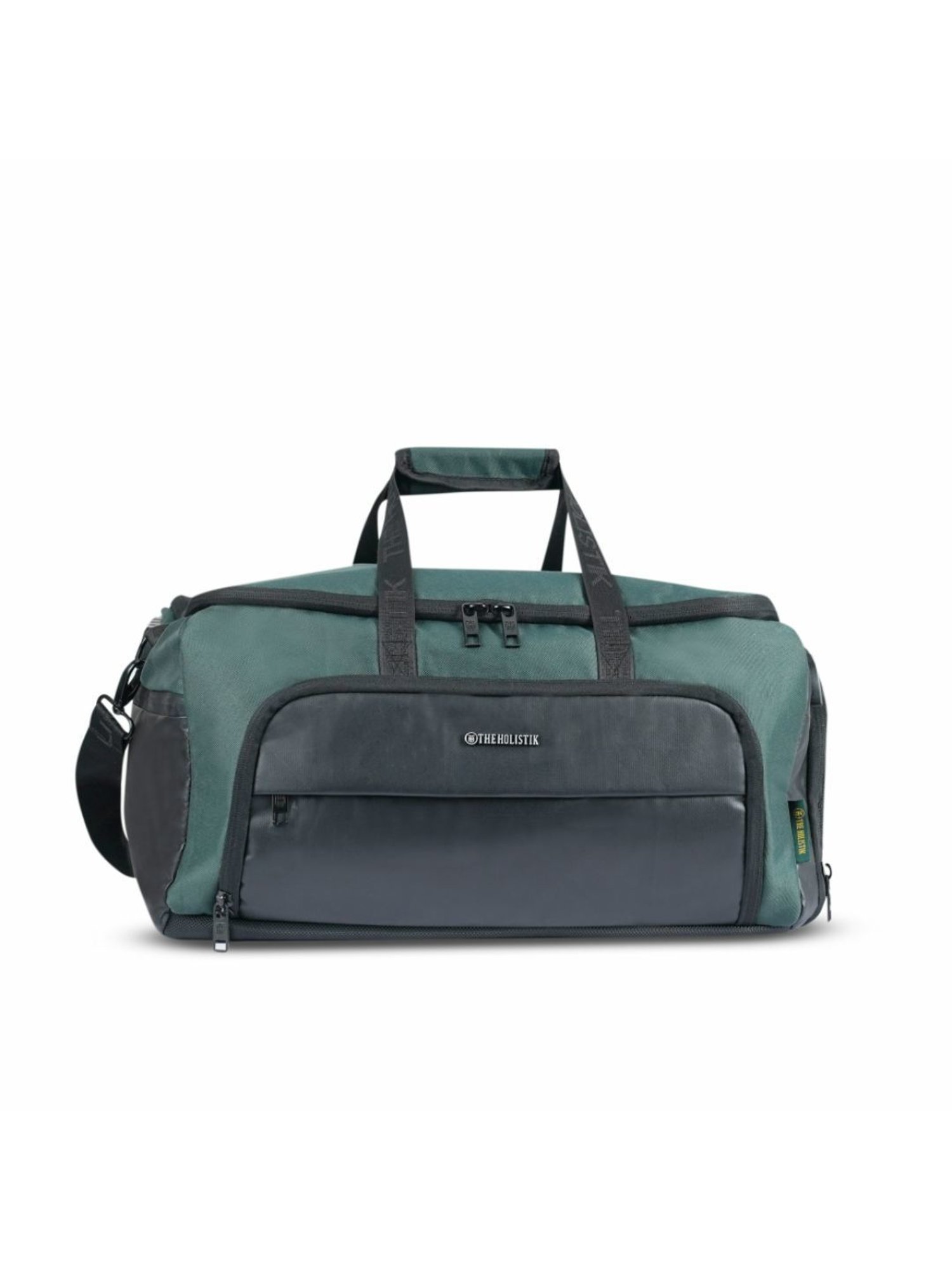THE HOLISTIK Green & Black Large Wanderer Expandable Duffel Bag