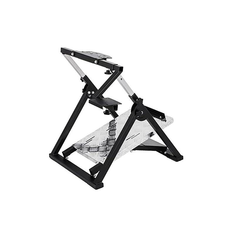 G920 Racing Steering Wheel Stand Shifter Mount fit for Logitech G27/G25, G29 Gaming Wheel Stand fit for Thrustmaster，Wheel Pedals NOT Included Racing Wheel Stand