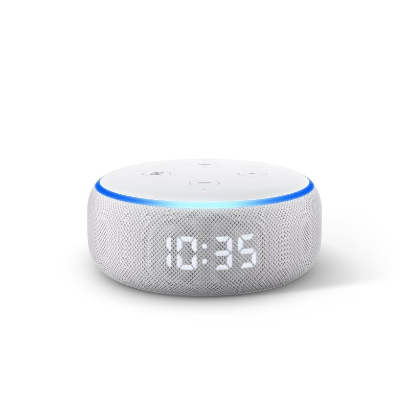 Amazon Echo Dot (3rd Gen) - With Clock - Sandstone