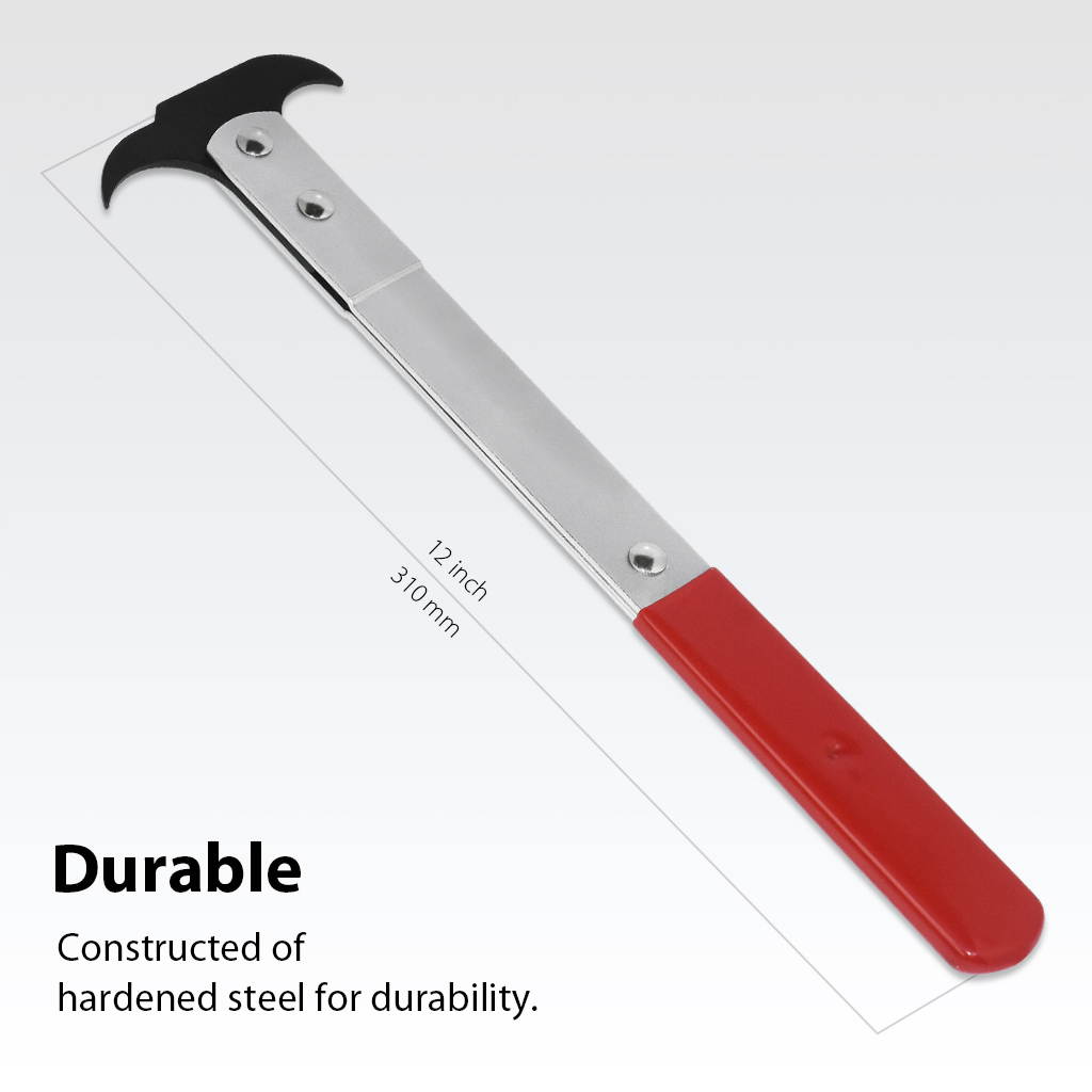 FIRSTINFO Professional 12 Inch Heavy Duty Seal Puller w/ Dual Size Hook Tip Design For Removing Oil & Grease Seals