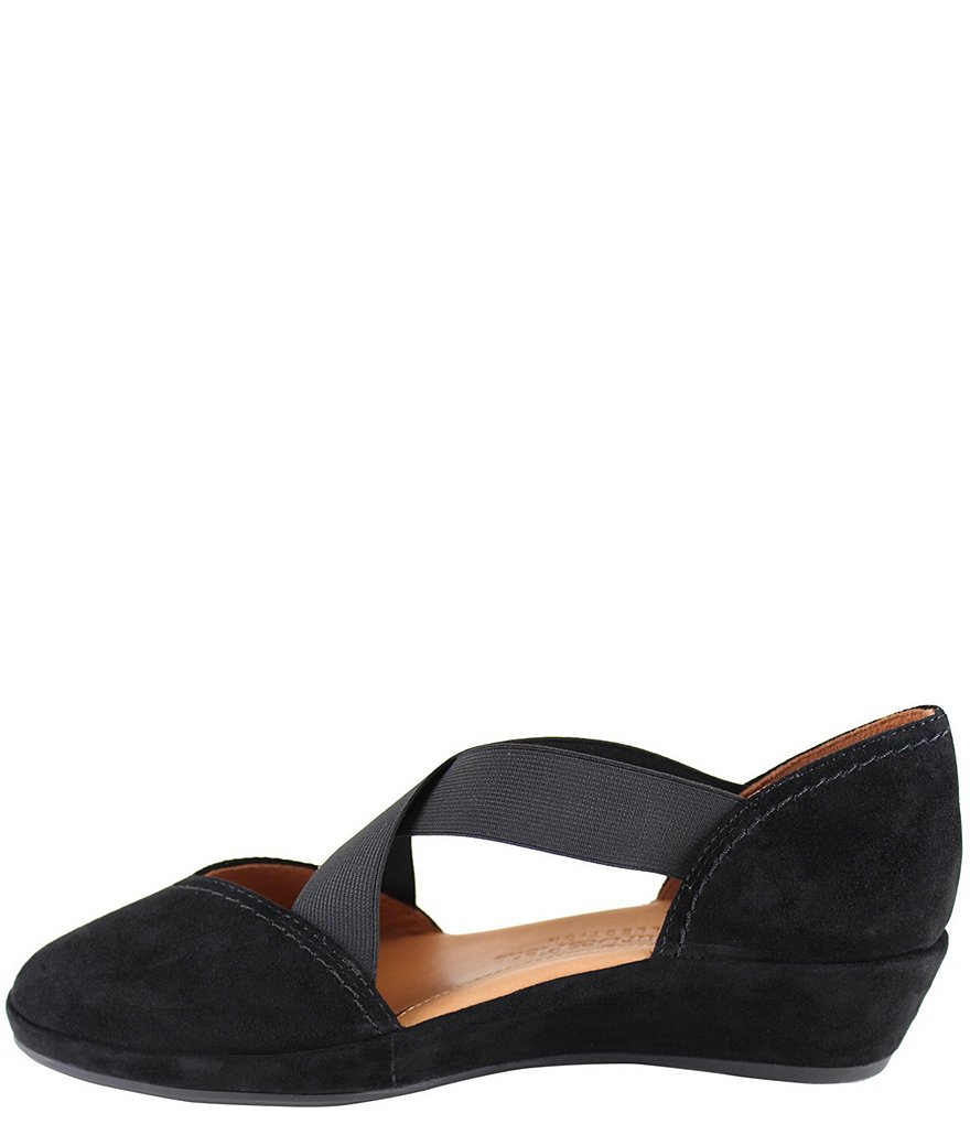 L'Amour Des Pieds Bane Suede Demi Wedge Slip-Ons