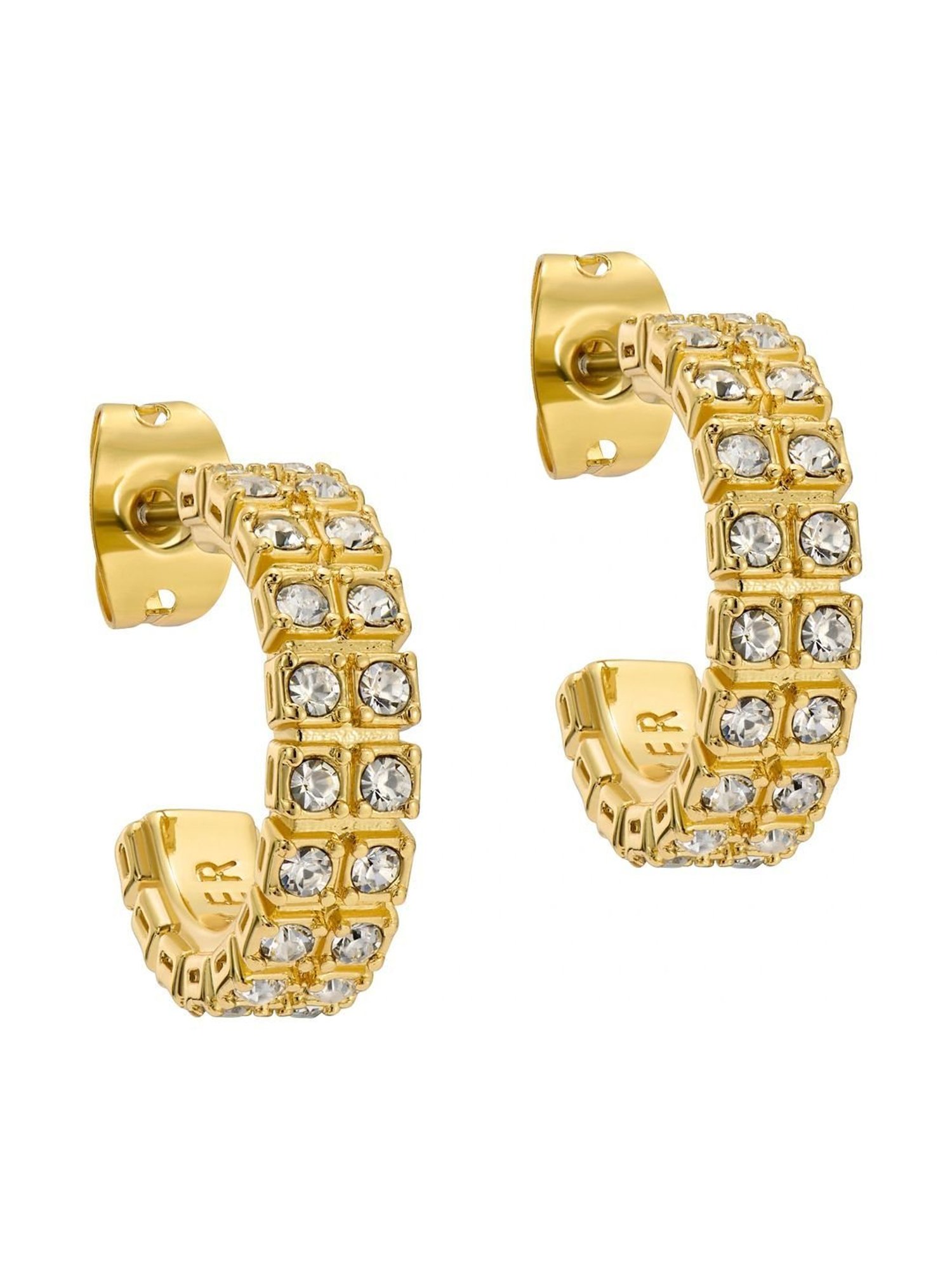 Ted Baker MELLRIE: Small Double Crystal Hoop Earrings