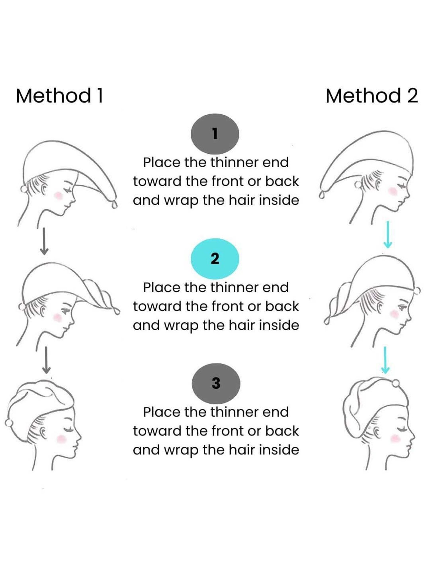 Creeva Luxury Red Cotton 380 GSM Hair Wrap