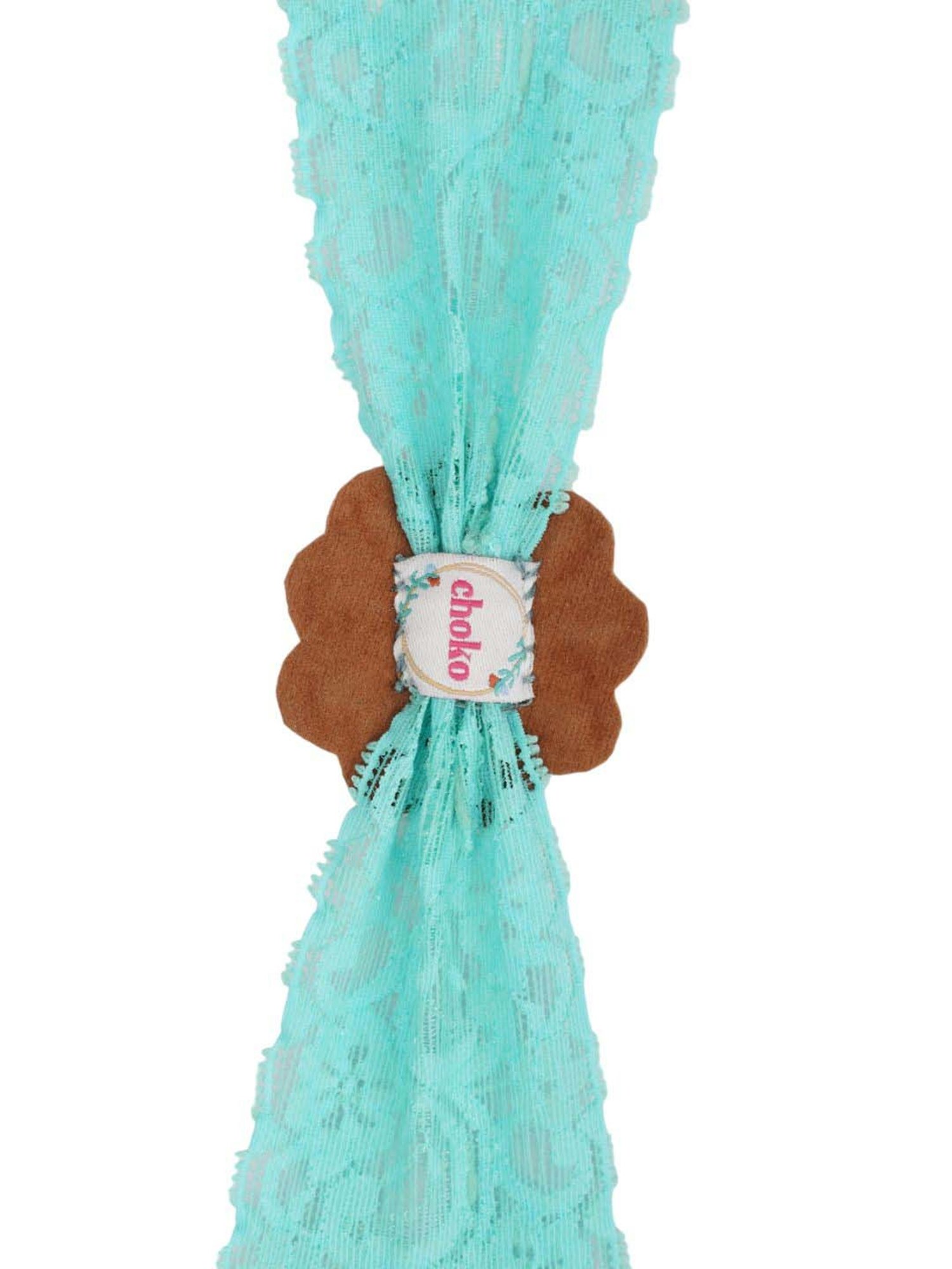 Choko Blue Embellished Hair Band