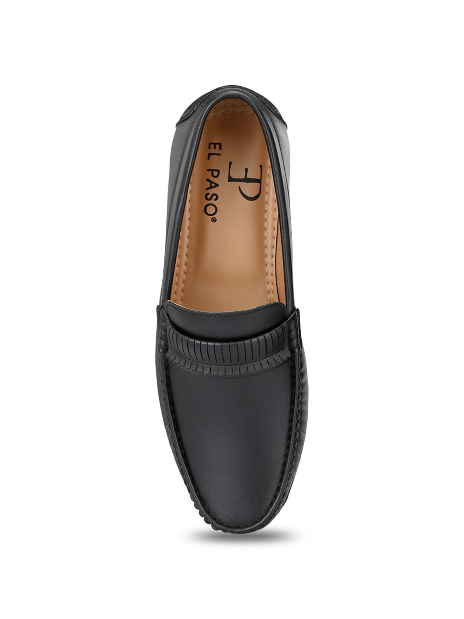 El Paso Men's Black Casual Loafers