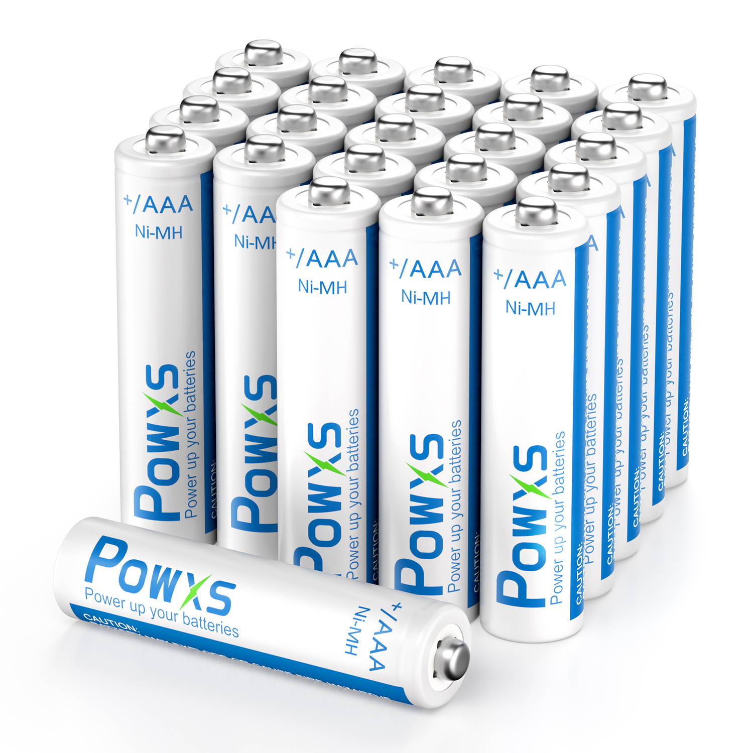 POWXS AAA Rechargeable Batteries 800mAh Pre-Charged Triple A Batteries 1.2V Long-Lasting Ni-MH AAA Size Batteries Suitable for Household - 4 Pack
