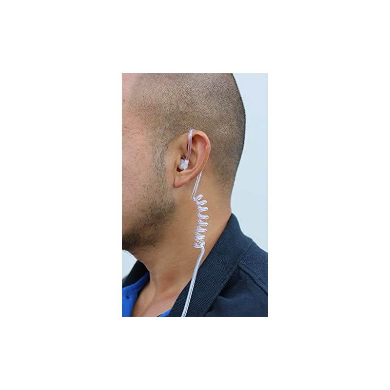 Pack of 5 Twist On Replacement Acoustic Tube for 2Way Radio Headsets by