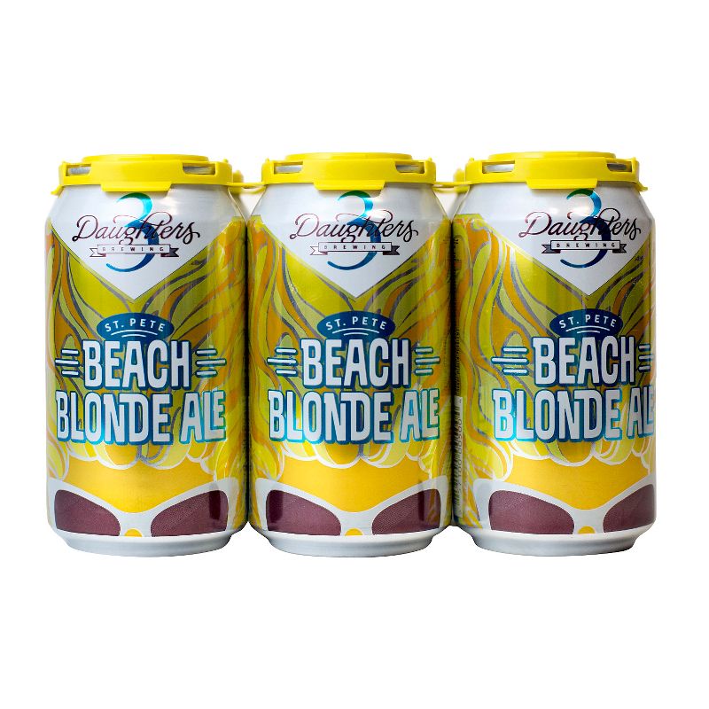 3 Daughters St. Pete Beach Blonde Ale Beer - 6pk /12oz Cans