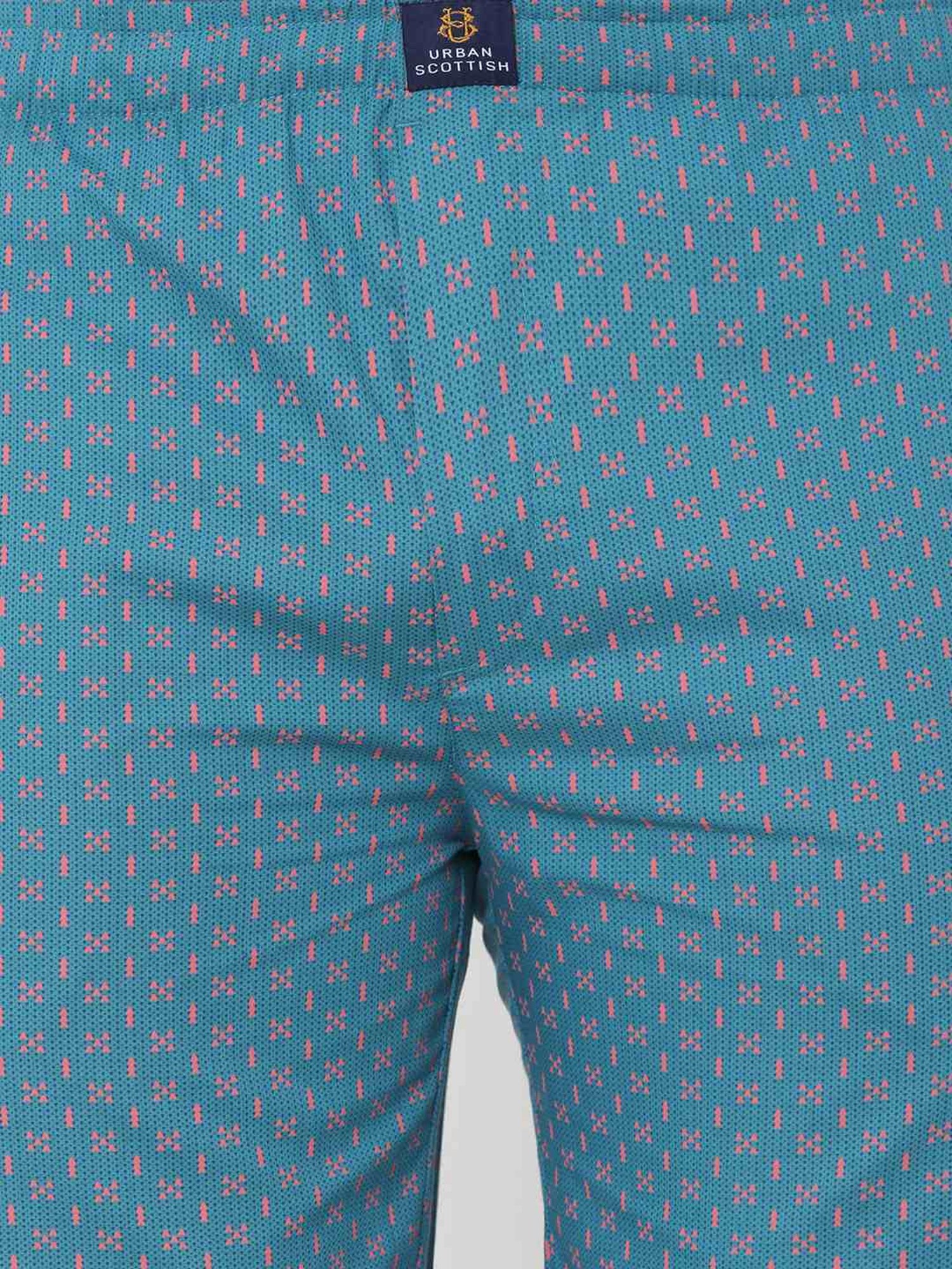 Crimsoune Club White Cotton Regular Fit Printed Lounge Shorts