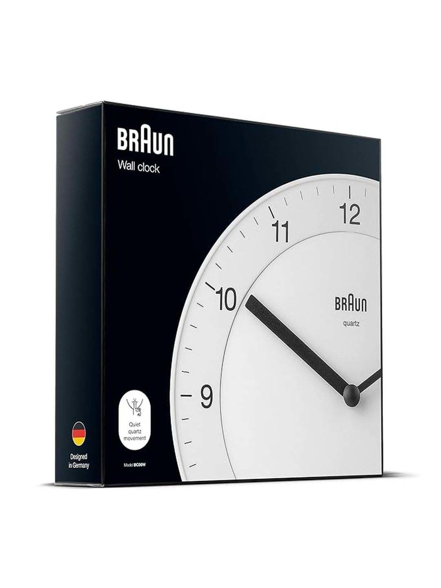 Braun White Classic Analog Wall Clock