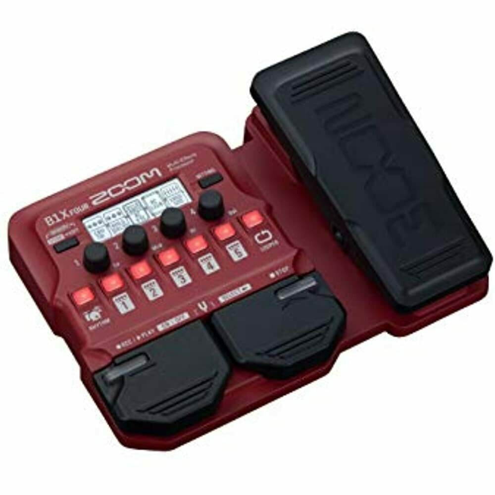 Zoom B1X FOUR Bass Guitar Multi-Effects Processor With Expression Pedal, With