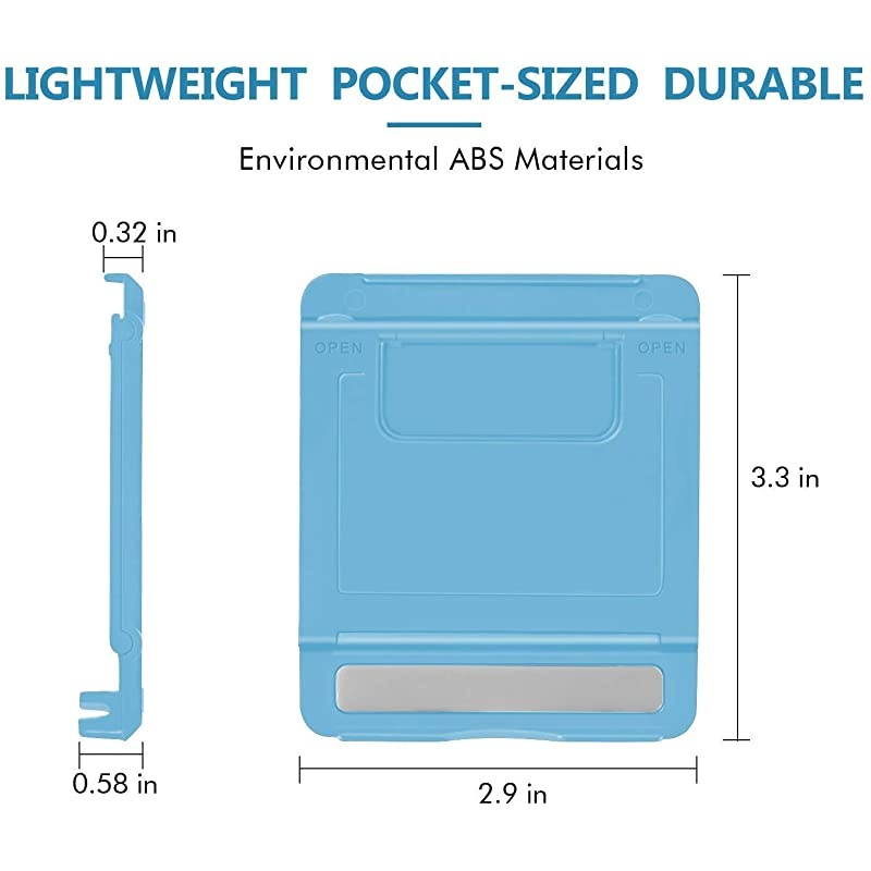 Adjustable Cell Phone Stand for Desk 6 Pack Smartphone Tablet Stand Universal Foldable MultiAngle Pocket Desktop Mobile Phone Holder MultiColored