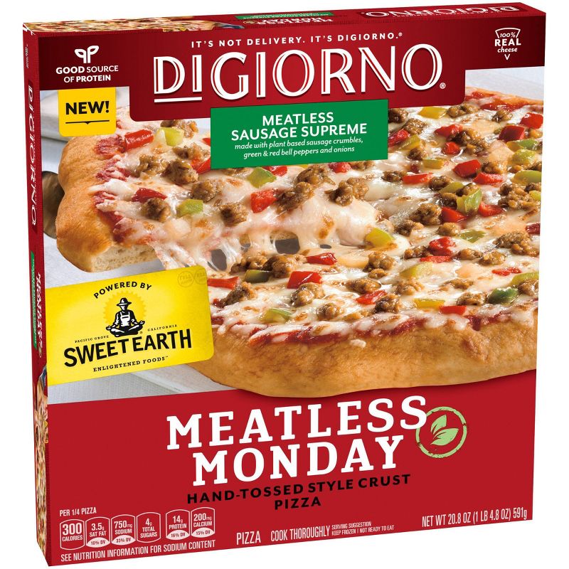 DiGiorno Meatless Sausage Supreme Frozen Pizza - 20.8oz