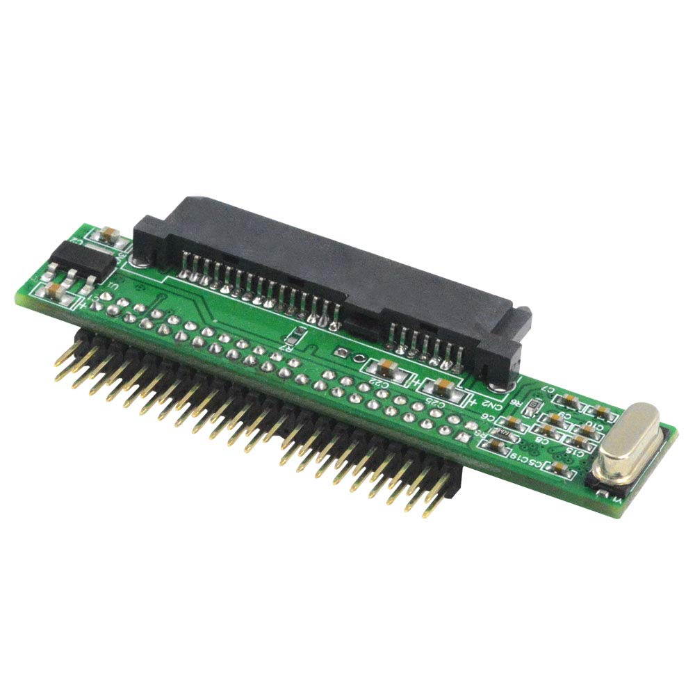 Laptop SATA to IDE Adapter, Convert 2.5 Inch Serial ATA HDD Hard Disk Drive or SSD to 44 Pin Male PATA Port, Parallel Type