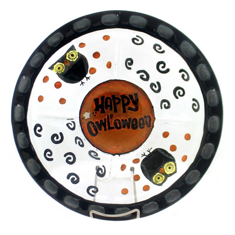 Tabletop " Happy Halloween 5 Section Server Owls Evergreen Enterprises Inc  -  Serving Platters