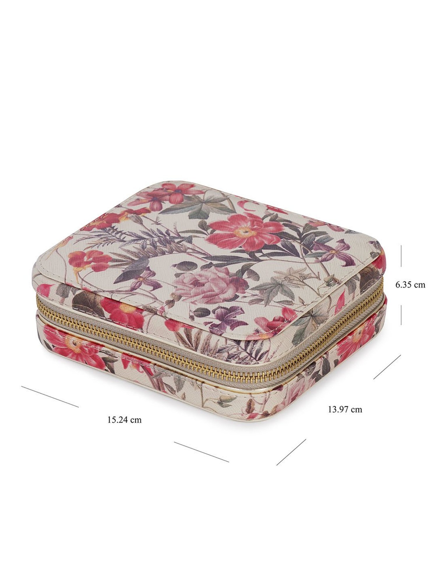 Pure Home and Living Pink Faux Leather Jewellery Organiser