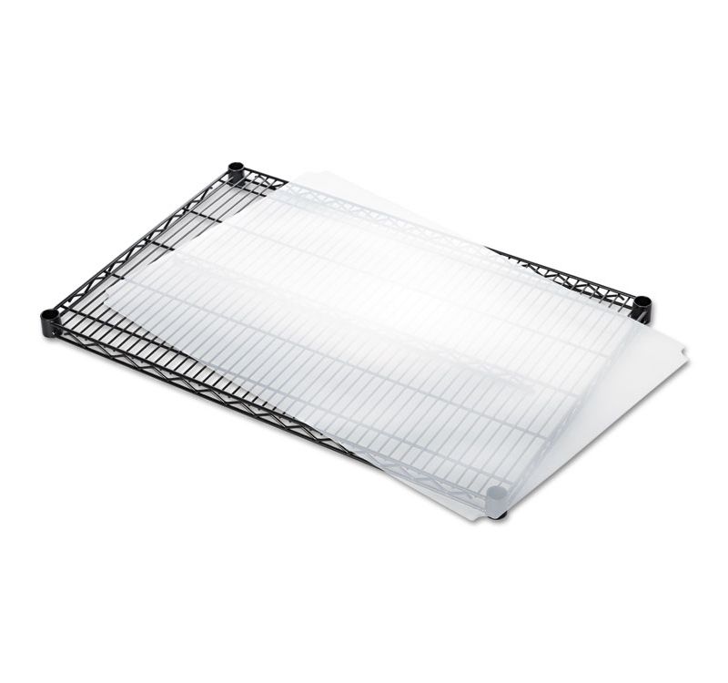 Alera Shelf Liners For Wire Shelving, Clear Plastic, 36w x 24d, 4/Pack SW59SL3624