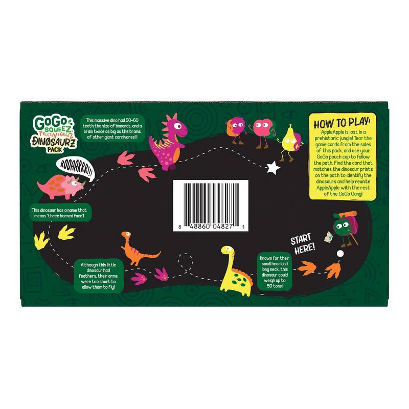 GoGo SqueeZ Fruit & VeggieZ Dino Variety Pack - 3.2oz/20ct