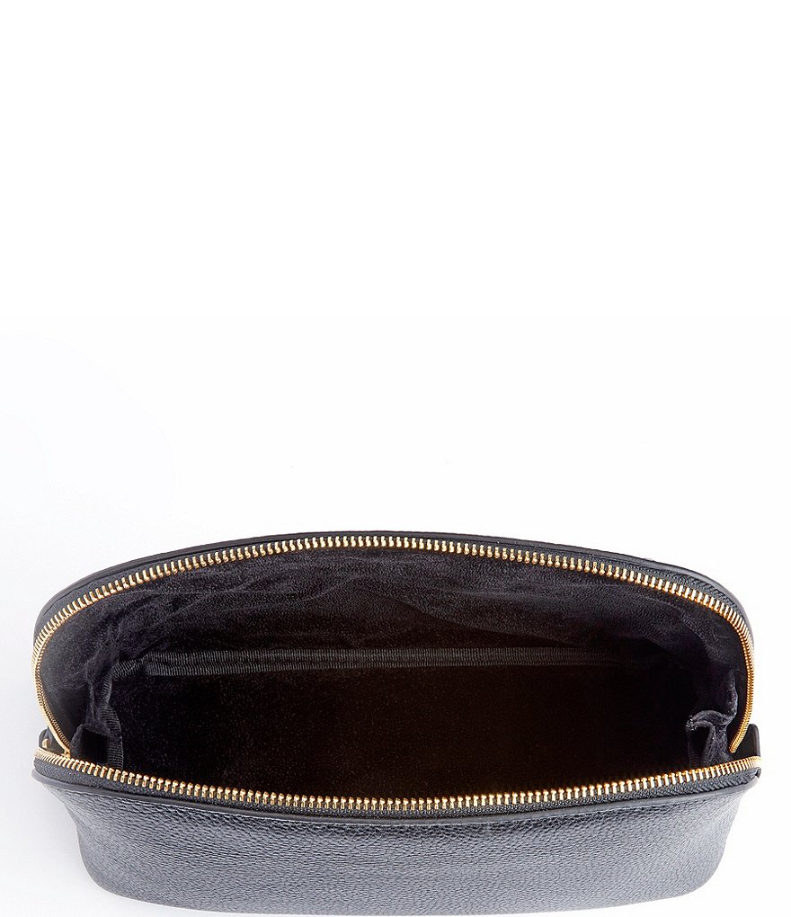 ROYCE New York Leather Large Cosmetic Bag