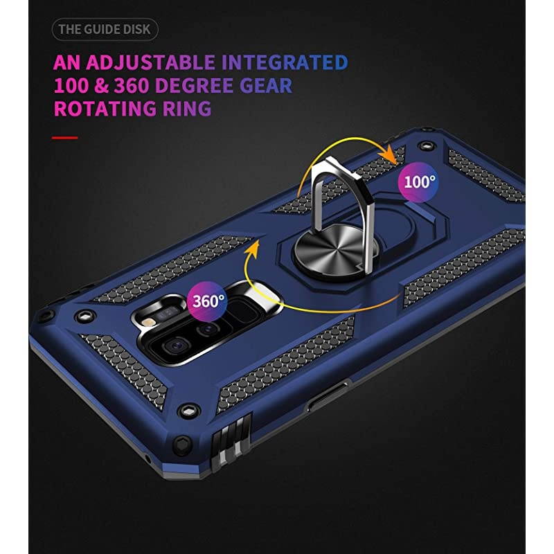 Samsung Galaxy S9 Case Military Grade 15ft Drop Tested Protective Case | Kickstand | Compatible with Galaxy S9 Royal Blue