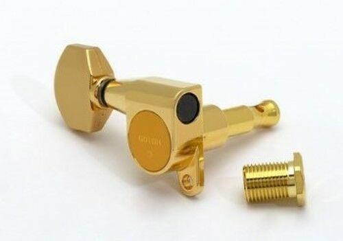 NEW Gotoh SG360 LEFT-HANDED 6-In-Line Schaller Style Mini Tuning Keys - GOLD