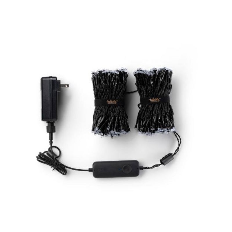 Twinkly TWS100STP-GUS 100 LED RGB Multicolor 26 ft Decorative String Lights, Bluetooth Wifi and App Controlled, for Home, Bedroom, and Dorm Room use