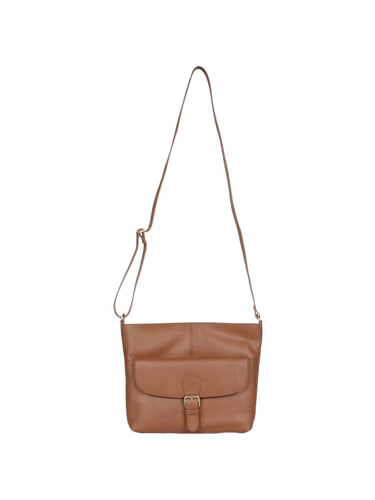 Saint G Brown Solid Small Sling Handbag
