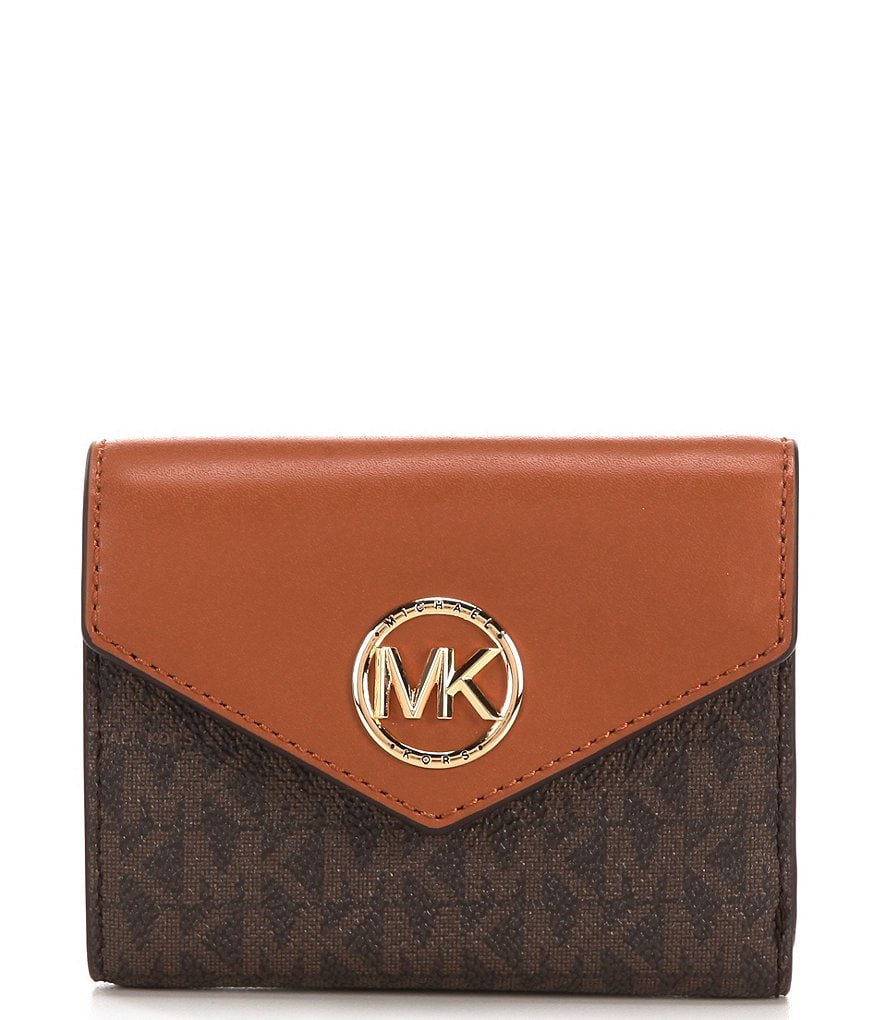 Michael Kors Signature Carmen Medium Envelope Tri-Fold Wallet