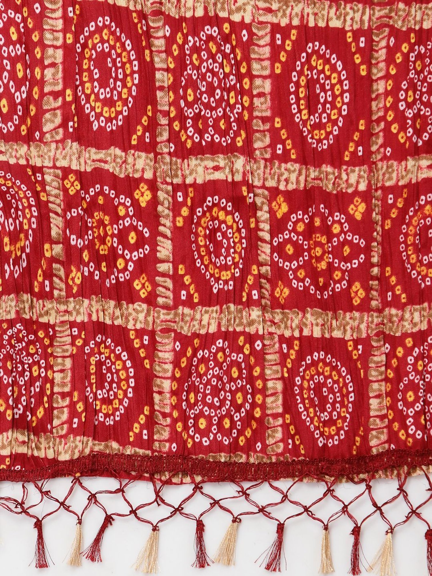Stylum Red Printed Dupatta