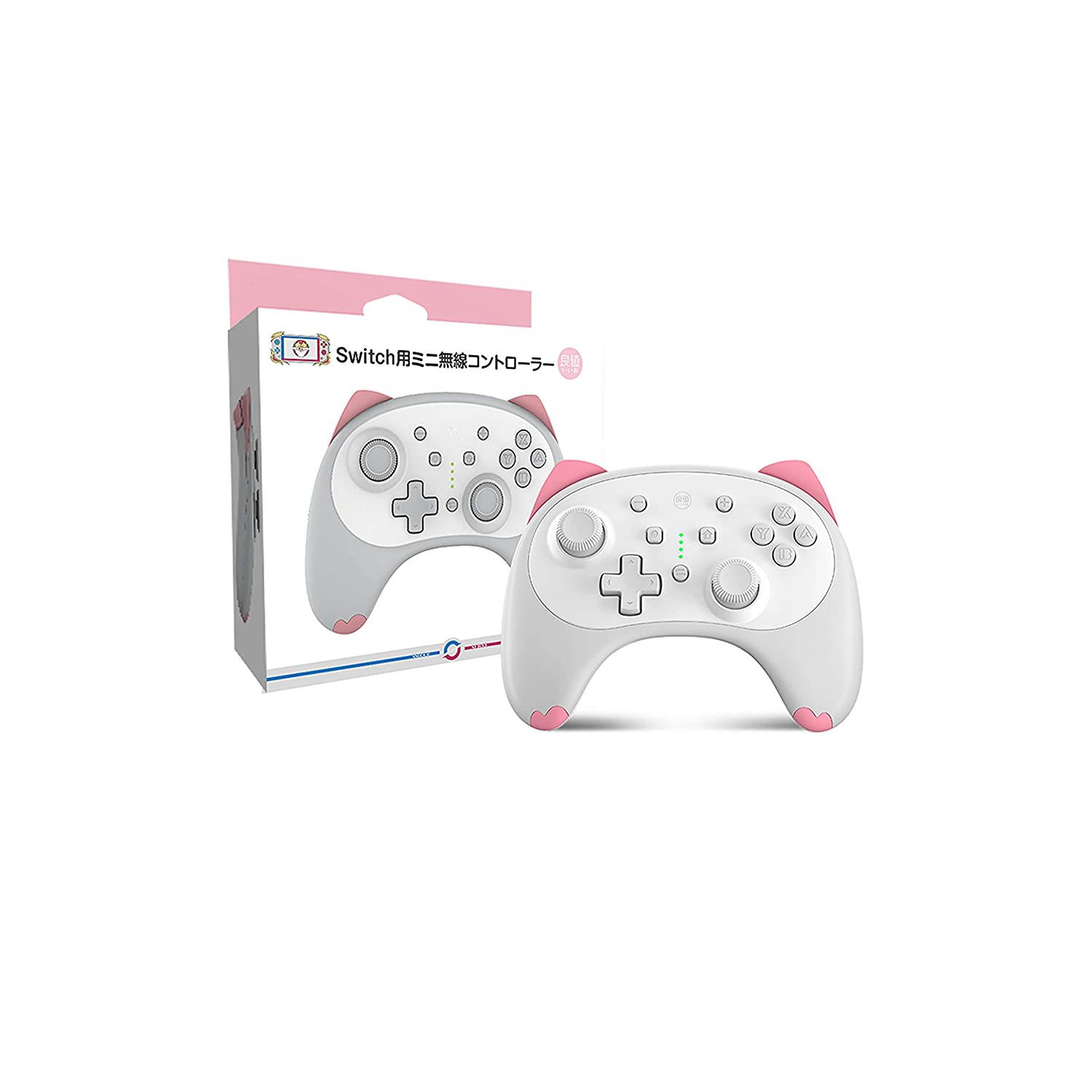 Wireless Pro Controller for Nintendo Switch/Switch Lite Console,Rechargeable Remote Gamepad Support Adjustable Turbo,Screenshot and Gyro Axis - Black